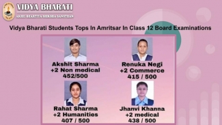 Vidya Bharati Students Tops In Class 12 Board Examinations - Amritsar 