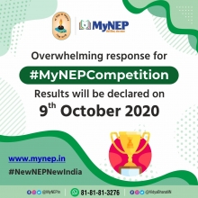 #MyNEP Competition Results will be declared on 9th October 2020.