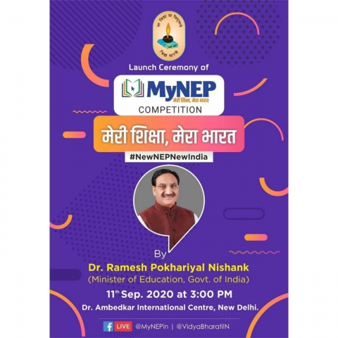 Launch ceremony of #MyNEP Competition on 11th Sep 2020