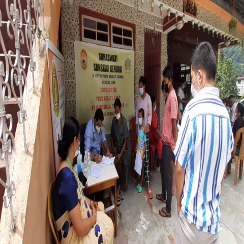 Vidya Bharati Free Medical camp North Sikkim