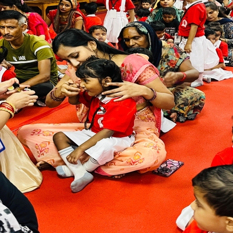 Swarn prashana ceremony