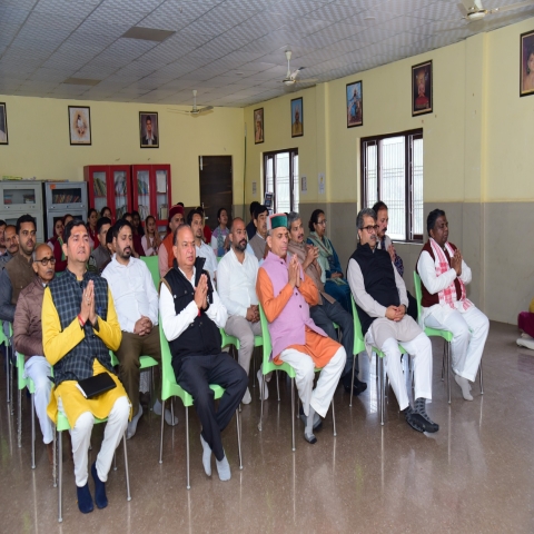 भारतीय विद्या मंदिर मांडली के नए ब्लॉक का शिलान्यास