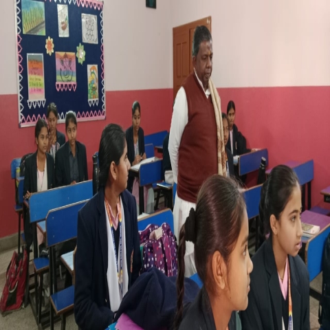 Visit of Shri Govind Mahant to Geeta Kanya Vidyalaya
