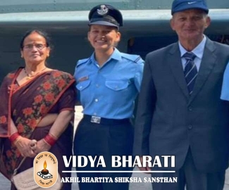 Alumni of Vidya Bharati -Manisha Adhikari, Flying Officer In Indian Air Force