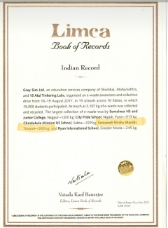 The name of SSM Timarni (MP) has been recorded in the Limca Book of Records