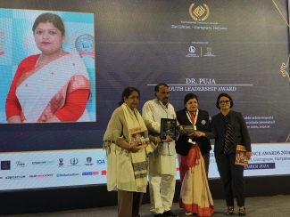 Dr. Puja Receives International Eminence Award for Youth Leadership