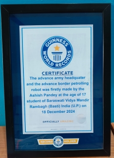 Ashish Pandey has made his place in the Guinness Book of World Records 