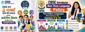 CBSE mandates a Three-Language Formula (R1, R2, and R3)