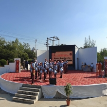 मध्यभारत प्रांत के बैगपाइपर बैंड दलों ने बांधा समां