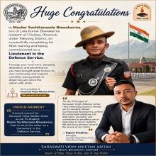 VB Alumni Commissioned as Lieutenant in Defence Service