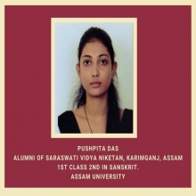 Pushpita Das, Alumni, secured 1st class 2nd in Sanskrit