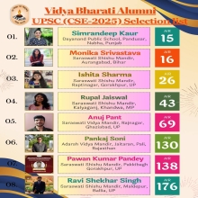 22 Vidya Bharati Alumni Selected in UPSC (CSE-2025) 