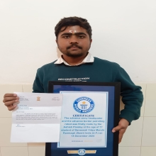 Ashish Pandey has made his place in the Guinness Book of World Records 