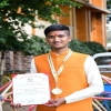 Shri Murali M.R. received Gold Medal in M.Sc.(Yoga) 